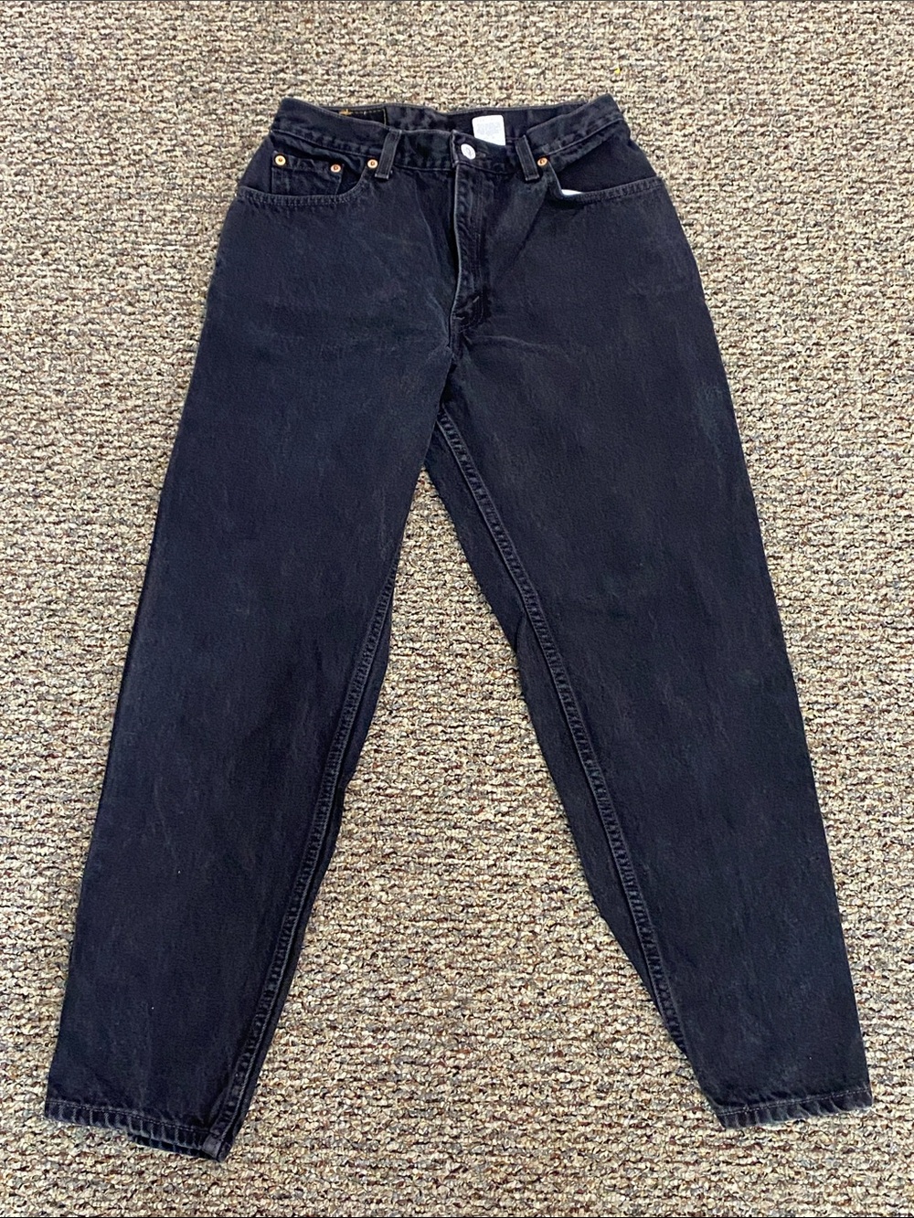Women’s Black Levi’s 550 Relaxed Fit Tapered Leg Size 10 Reg S